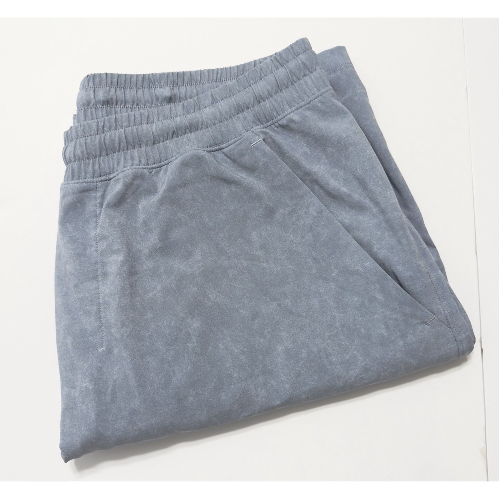 Lululemon Men's Pace Breaker Lined Shorts Blue Multi 9" M7ADJS Athletic Stretch